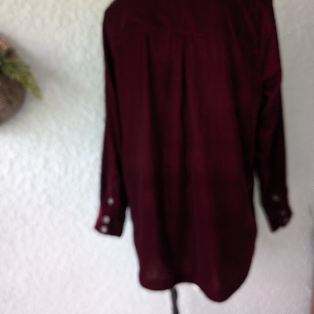 Soft Surroundings Pasada Velvet Top, Size M - Picture 4 of 6